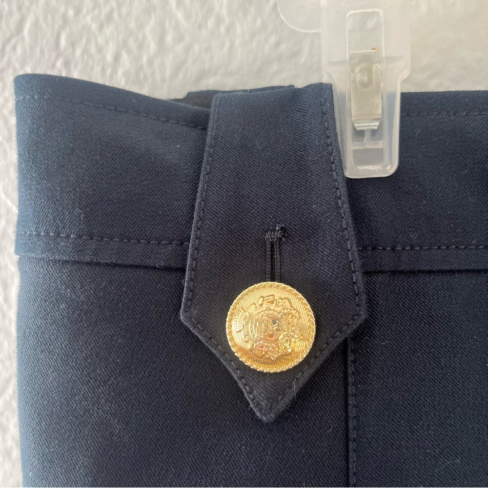 Derek Lam 10 Crosby Robertson Cropped Flare Sailor Trouser Pants Navy Size 16 - Picture 13 of 16
